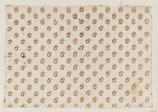Sheet with overall dot and abstract pattern