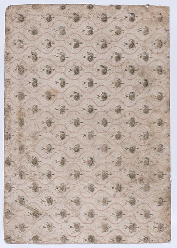Sheet with wavy lines and abstract pattern