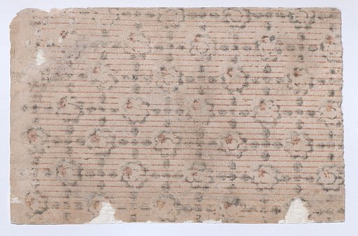 Sheet with stripe and floral pattern