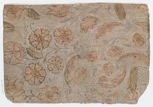 Sheet with floral and dot pattern