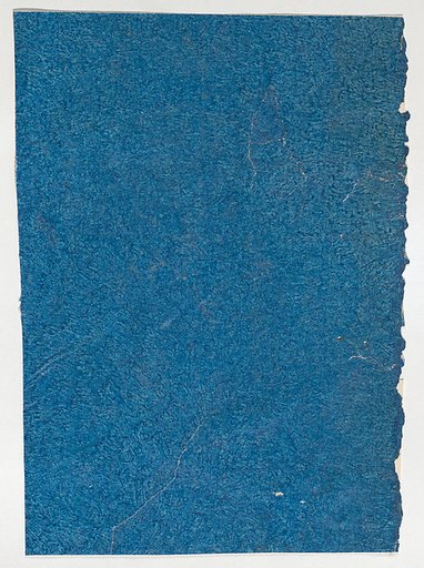 Blue paste paper