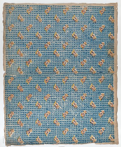 Book cover with overall blue dot and floral pattern