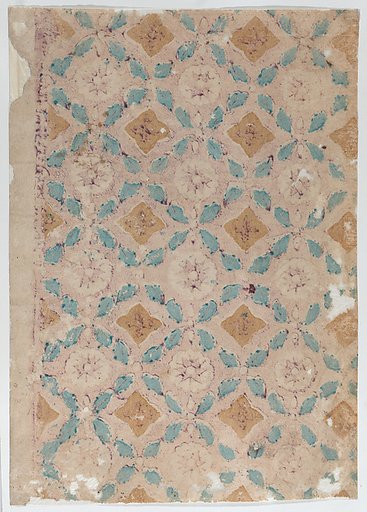 Two sheets with geometric patterns