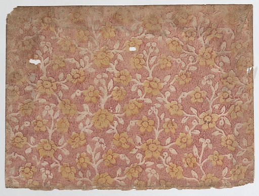 Sheet with yellow floral pattern