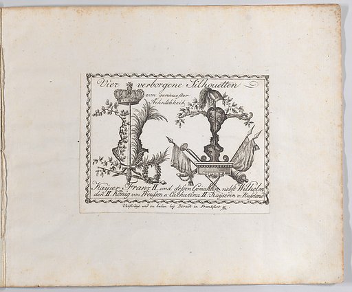 Landscape containing four silhouettes