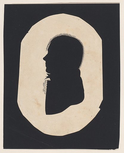 Silhouette of an unknown man