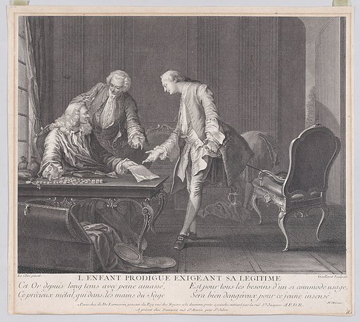The Prodigal Son Demanding his Inheritance