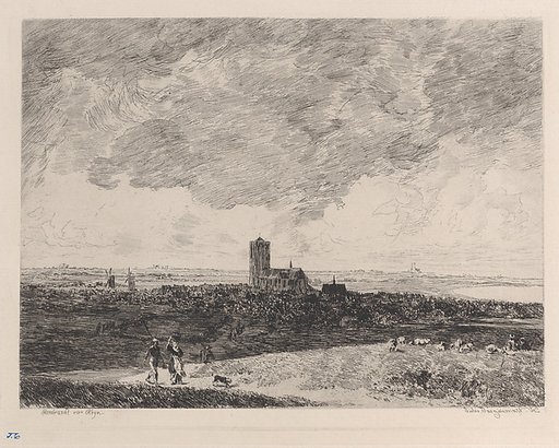 Landscape, after Rembrandt