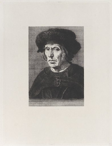 Portrait of Jacob van Veen, after Maarten van Heemskerck, from "Etchings of Pictures in the Metropolitan Museum New York"