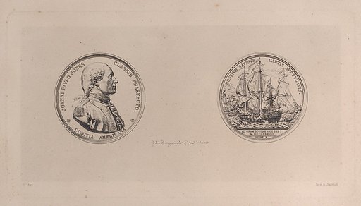Portrait of John Paul Jones, after medal by Dupré