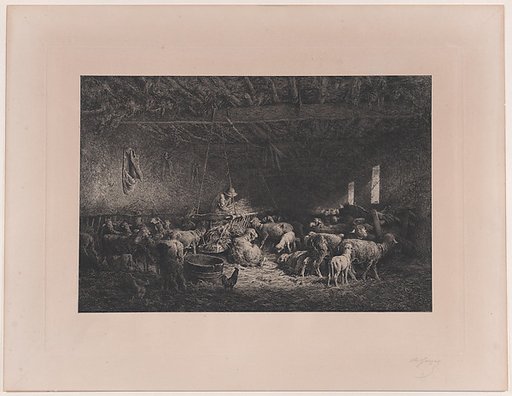 Interior of a Sheepfold