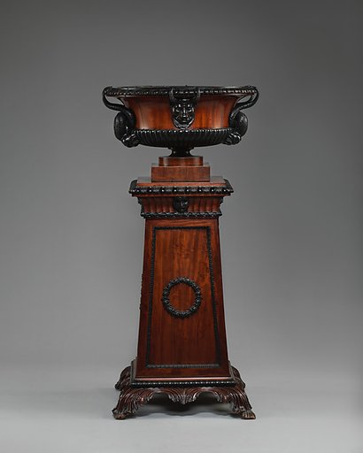 Wine cistern (urn and pedestal) (one of a pair)