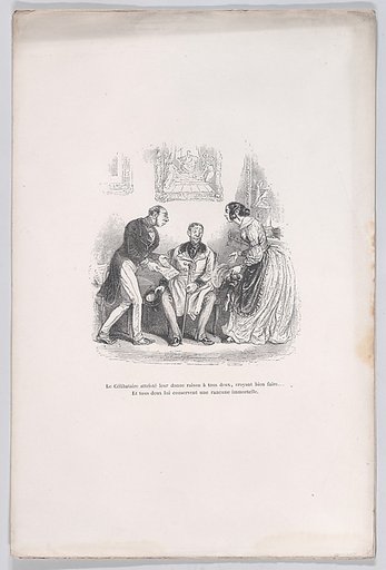 The grieving widow gives them both the right to do well.... And they both retain an eternal grudge with each other, from "Little Miseries of Human Life"