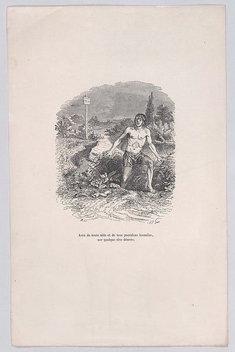 Away from all help and without pants, on some deserted shore, from "Little Miseries of Human Life"