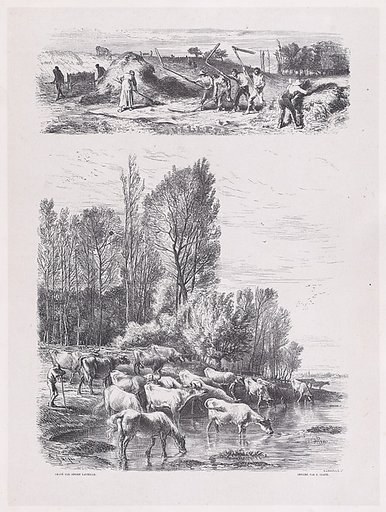 July, from "Album of Rustic Subjects"