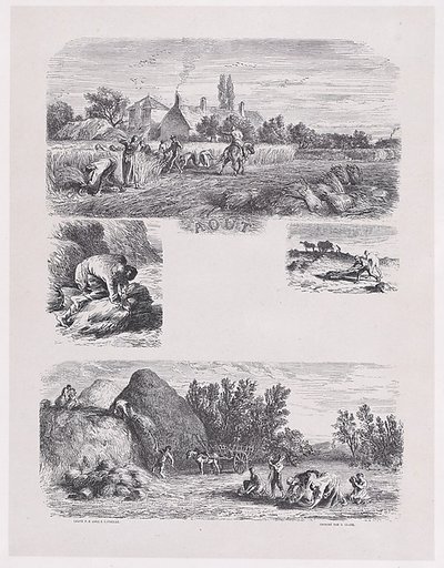 August, from "Album of Rustic Subjects"