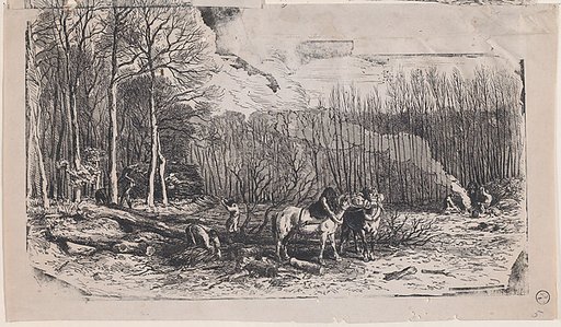 February, from "Album of Rustic Subjects"