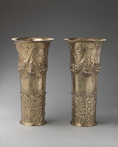 Beaker vase (one of a pair)