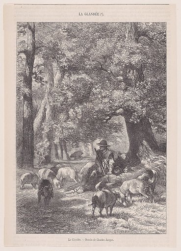 La Glandée, from "Le Magasin Pittoresque"