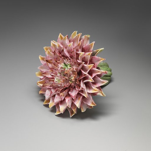 Porcelain flower (one of a set of nine)