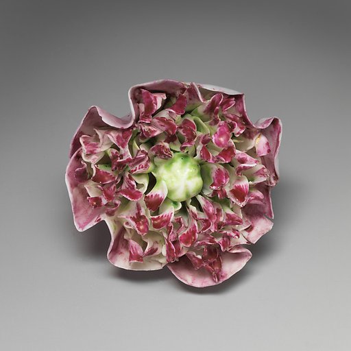 Porcelain flower (one of a set of nine)