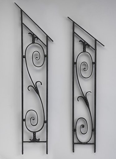 Pair of iron balusters