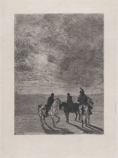 Mounted soldiers