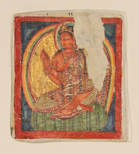 Fragmentary Leaf from an Ashtasahasrika Prajnaparamita Sutra