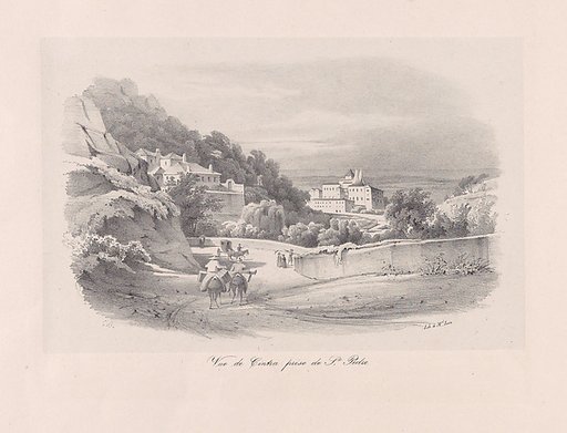 View of Sintra with what is now the National Palace in the background