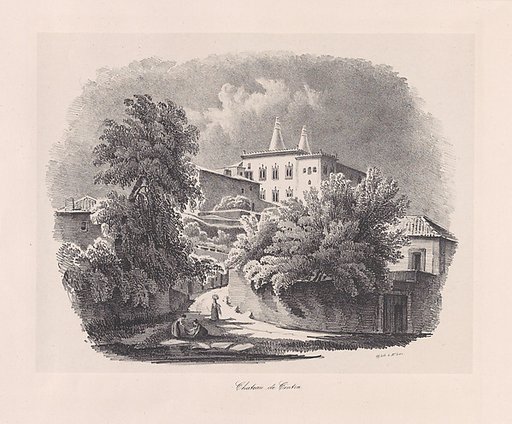 View of Sintra with what is now the National Palace in the background