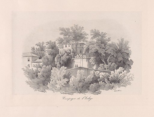 View of Sintra, the area near the clock-tower