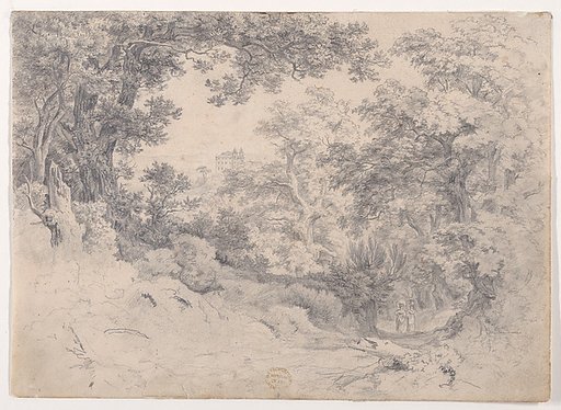 Mediterranean Landscape with a Villa in the Distance