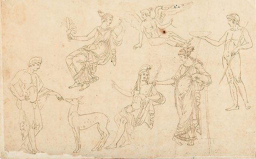 Paris and Helen (Anonymous Tracing after d ’Hancarville)