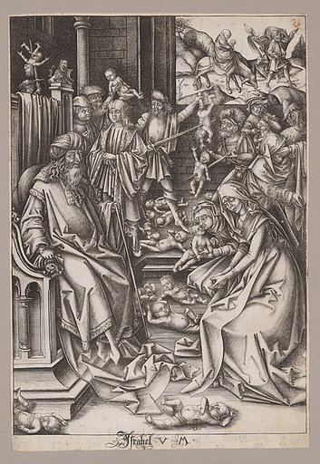 The Massacre of the Innocents with the Flight into Egypt, from "The Life of the Virgin"