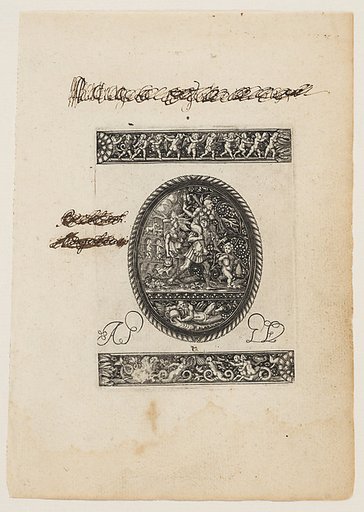 Oval Watch Case with Aeneas carrying Anchises, from a Series of Six Designs for Watch Cases