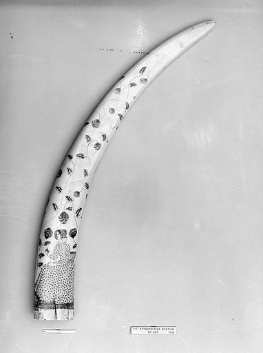 Decorated Walrus Tusk