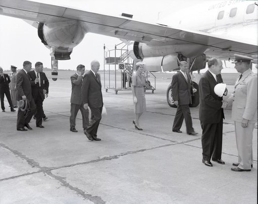 PRESIDENT DWIGHT EISENHOWER VISIT
