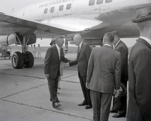 PRESIDENT DWIGHT EISENHOWER VISIT