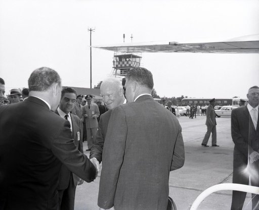PRESIDENT DWIGHT EISENHOWER VISIT