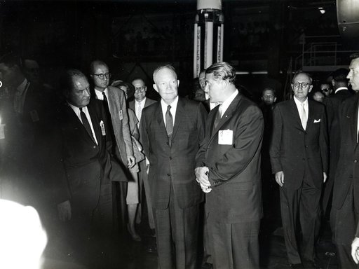 PRESIDENT DWIGHT EISENHOWER VISIT