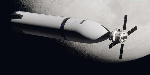 Artist’s Concepts Depict SpaceX’s Starship HLS en route to the Moon for NASA Artemis