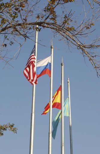 Expedition 8 Flag Raising