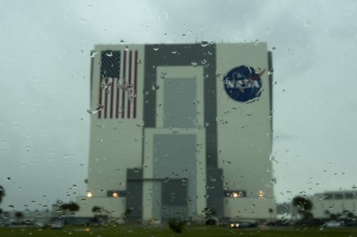 Vehicle Assembly Building In The Rain