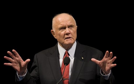 Glenn Lecture With Crew of Apollo 11