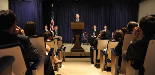 STS-127 Crew Visit with White House Interns