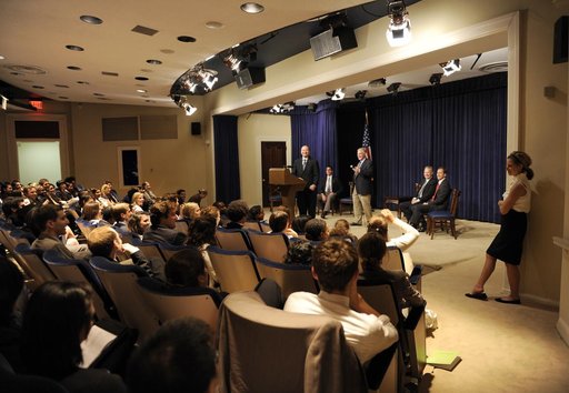 STS-127 Crew Visit with White House Interns