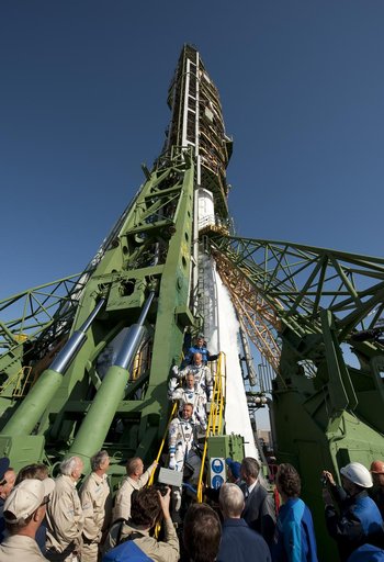 Expedition 21 Crew Prepares For Launch