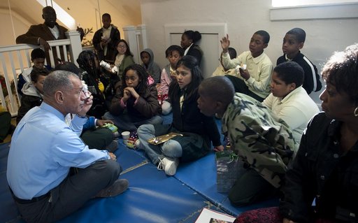 NASA Administrator Bolden Volunteers with the DC Cares Program