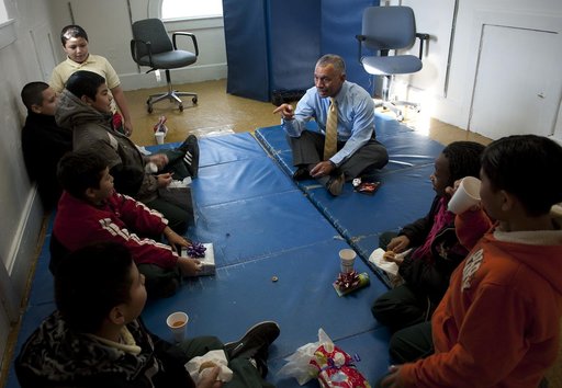 NASA Administrator Bolden Volunteers with the DC Cares Program