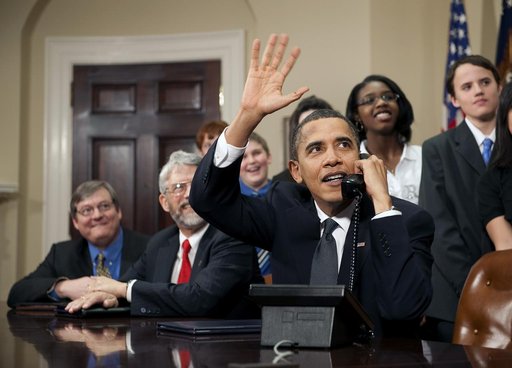 President Obama Calls International Space Station